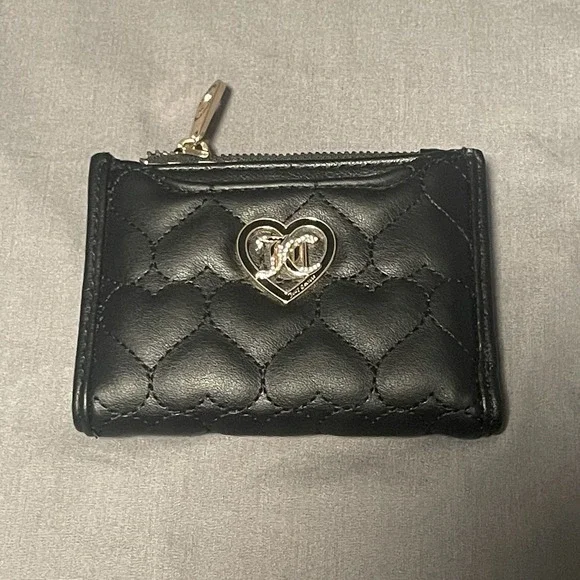 Juicy Couture Women's Heart Quilted Foldable Wallet - Picture 1 of 7